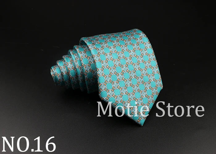 51 Styles Men's Silk Ties Jacquard Striped Plaid Floral Necktie Accessories Daily Wear Shirt Suit Cravat Wedding Party Gift
