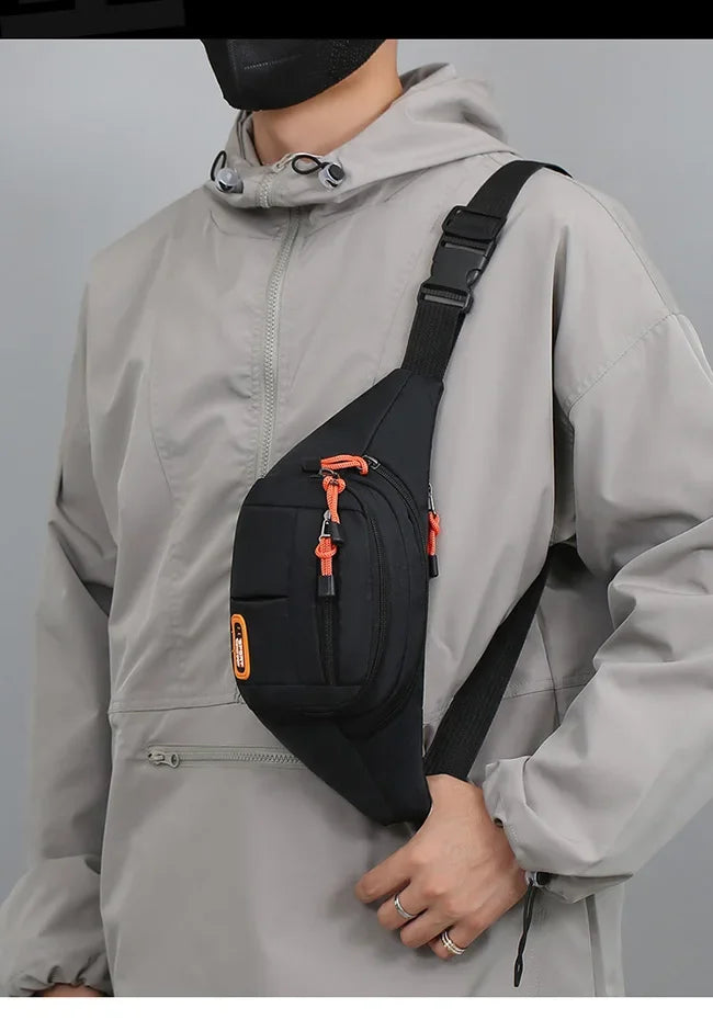 Oxford Waterproof Waist Bag. Unisex Crossbody Belt Bag for Travel, Hiking & Everyday Carry