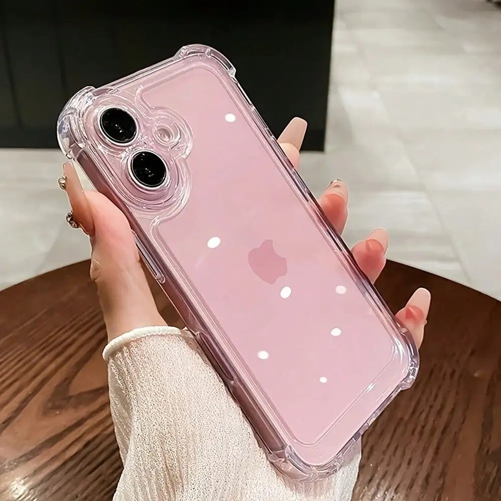 Soft Transparent TPU Protective Phone Case.Shockproof Clear Cover