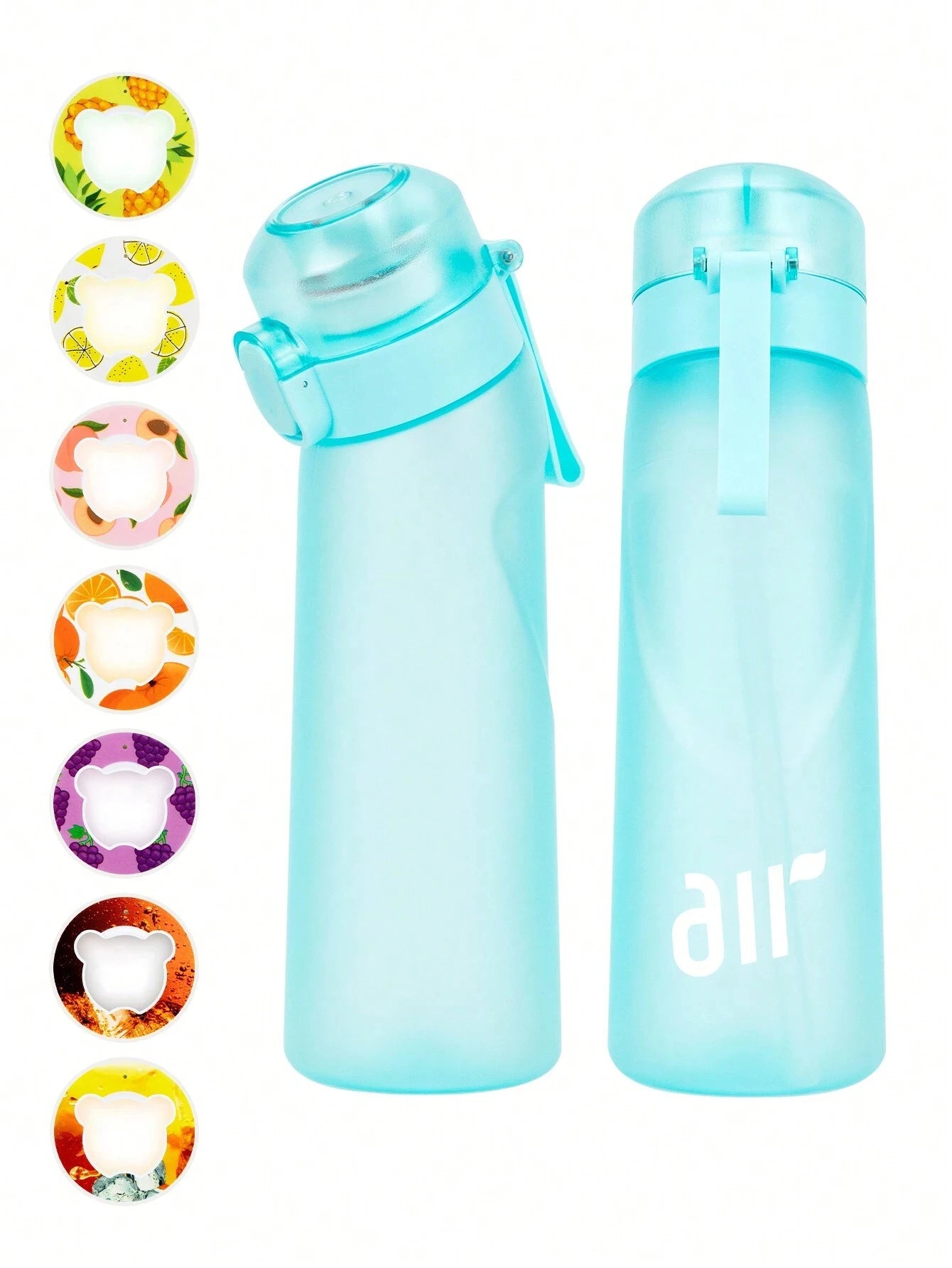 Air Water Bottle with Flavor Pod & Straw – Portable Hydration Bottle for Enhanced Water Flavor