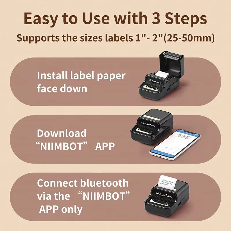 Niimbot B21 Portable Thermal Label Printer for Home Office & Small Business