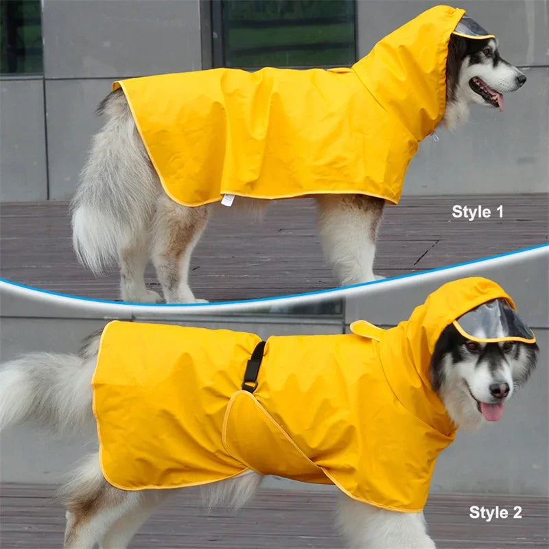 Waterproof Puppy Dog Raincoat with Hood