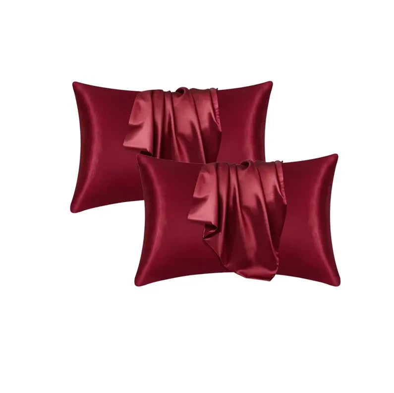 Silky Satin Pillowcase . Soft Hair & Skin Care Pillow Cover (Smooth, Cooling, Anti-Frizz)