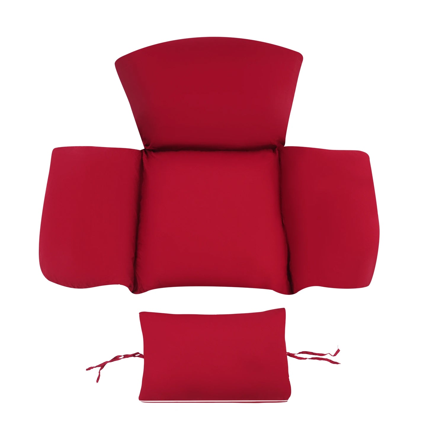 Egg Chair Cushion Hanging Basket Swing Cushion Indoor and Outdoor Rocking Chair Pad Burgundy