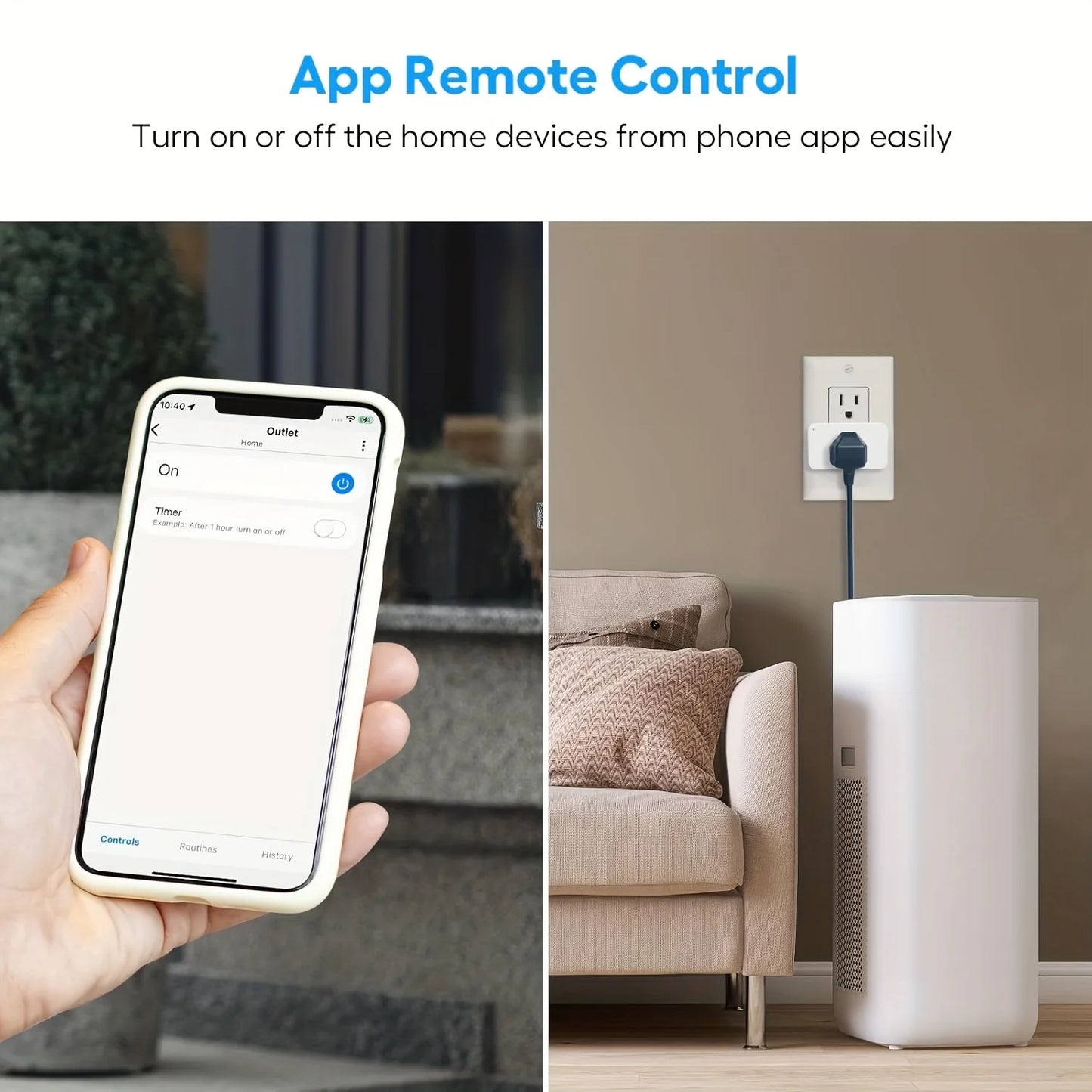 Wifi Smart Plug 5/2 Packs 15A, Timer & Group Control, APP Remote Access, Compatible with Alexa, Google for Home, for Home Automation, Smartthings & for Home Assistant
