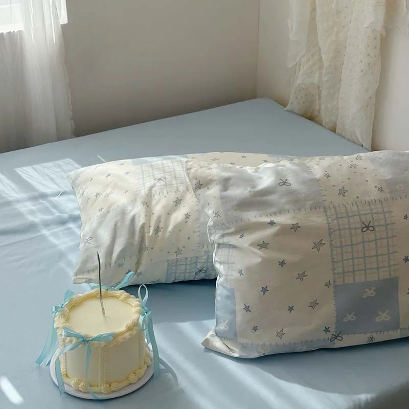 Ruffled Bedding Set.  Duvet Cover & Pillowcase Set