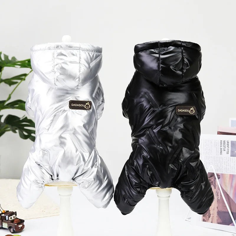 Coat Poodle Outfits. Waterproof Winter Dog Jumpsuit Coat