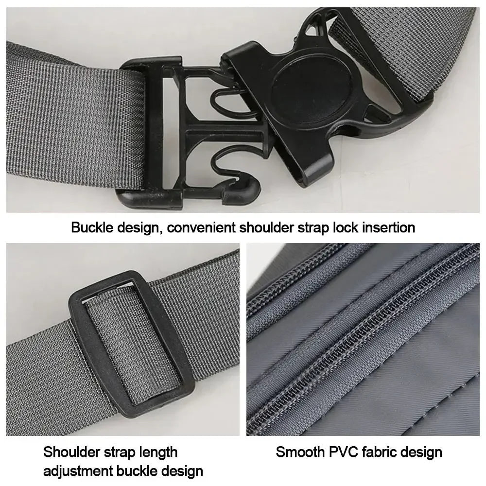 Large Capacity Men’s Nylon Waist Bag with Adjustable Strap