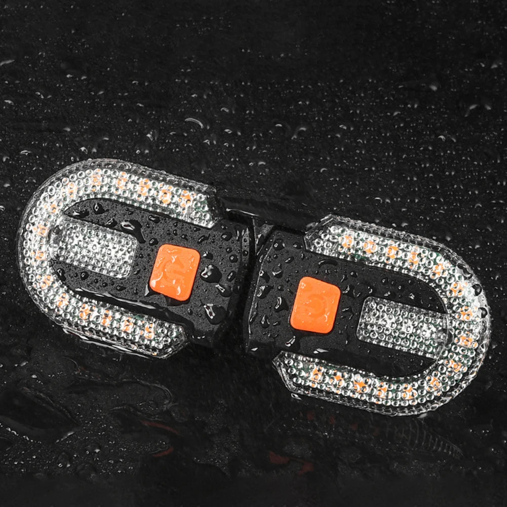 Bicycle Turn Signal Light with Remote Control Wireless Bicycle Rear Lamp USB Rechargeable Bike Accessories for Night Safty Ridin