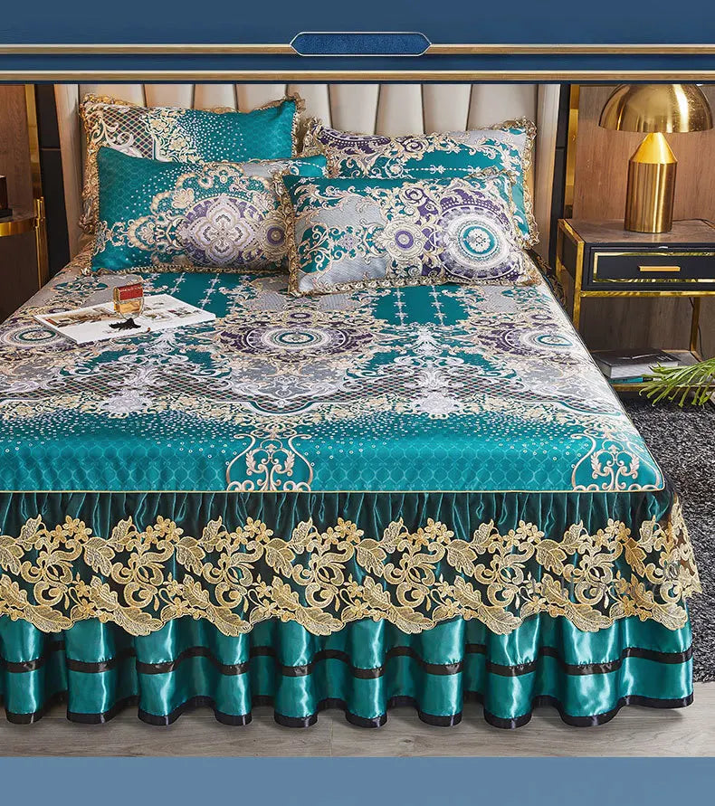 European Floral Summer Bedspread Set