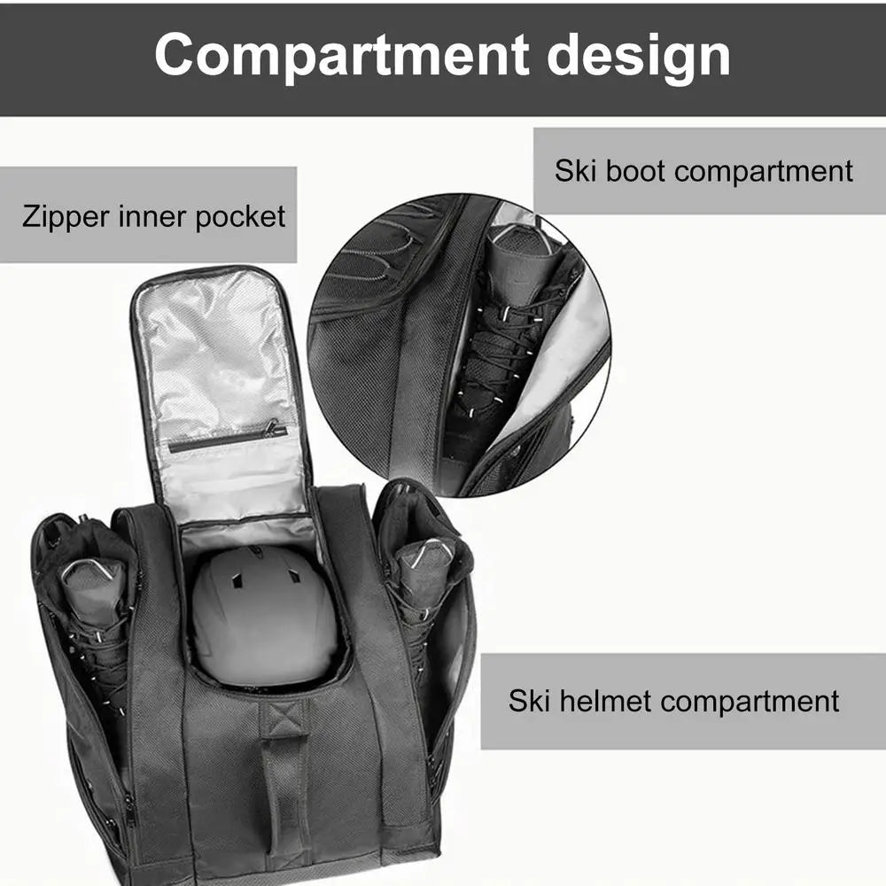Ice Ski Snow Boots Bag Adjustable Skating Shoes Storage