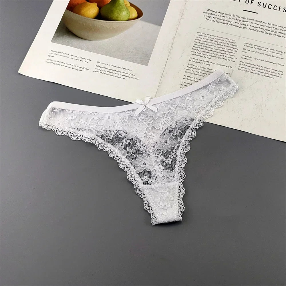 Soft Cotton Lace Thong Underwear for Everyday Comfort