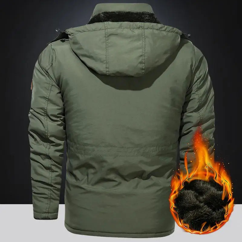 Men’s Winter Fleece Lined Outdoor Parka Jacket