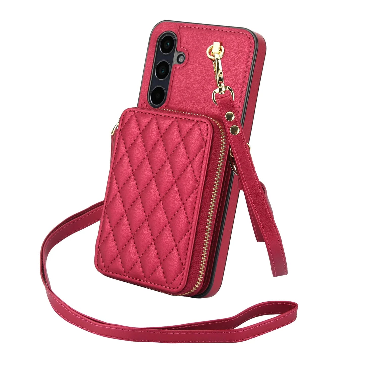 Luxury Crossbody Wallet Phone Case for Samsung Galaxy &nbsp;Card Holder, Strap, Shockproof Protection