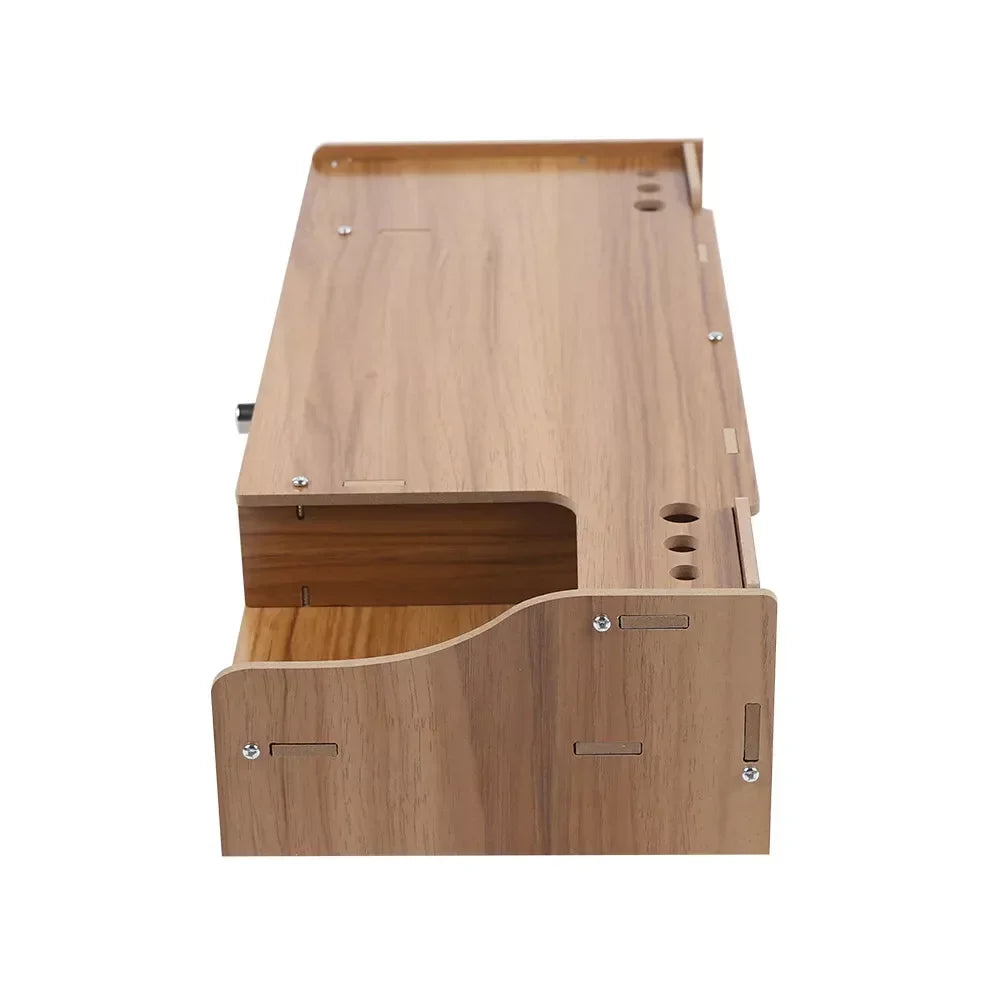 Wooden Monitor Riser Stand with Storage Drawer, Computer Monitor & Laptop Stand, Desktop Organizer for Home Office