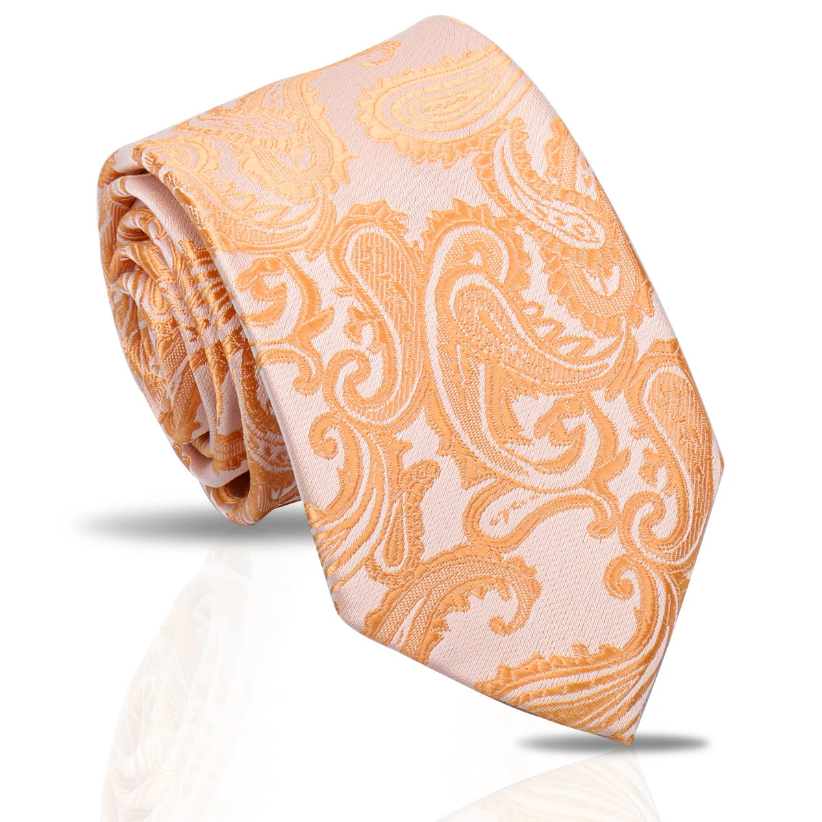 Men's Tie Brand New Fashion Blue Necktie Green Orange Gravatas For Men Paisley Floral Fit Wedding Workplace Slim Dots Wholesale