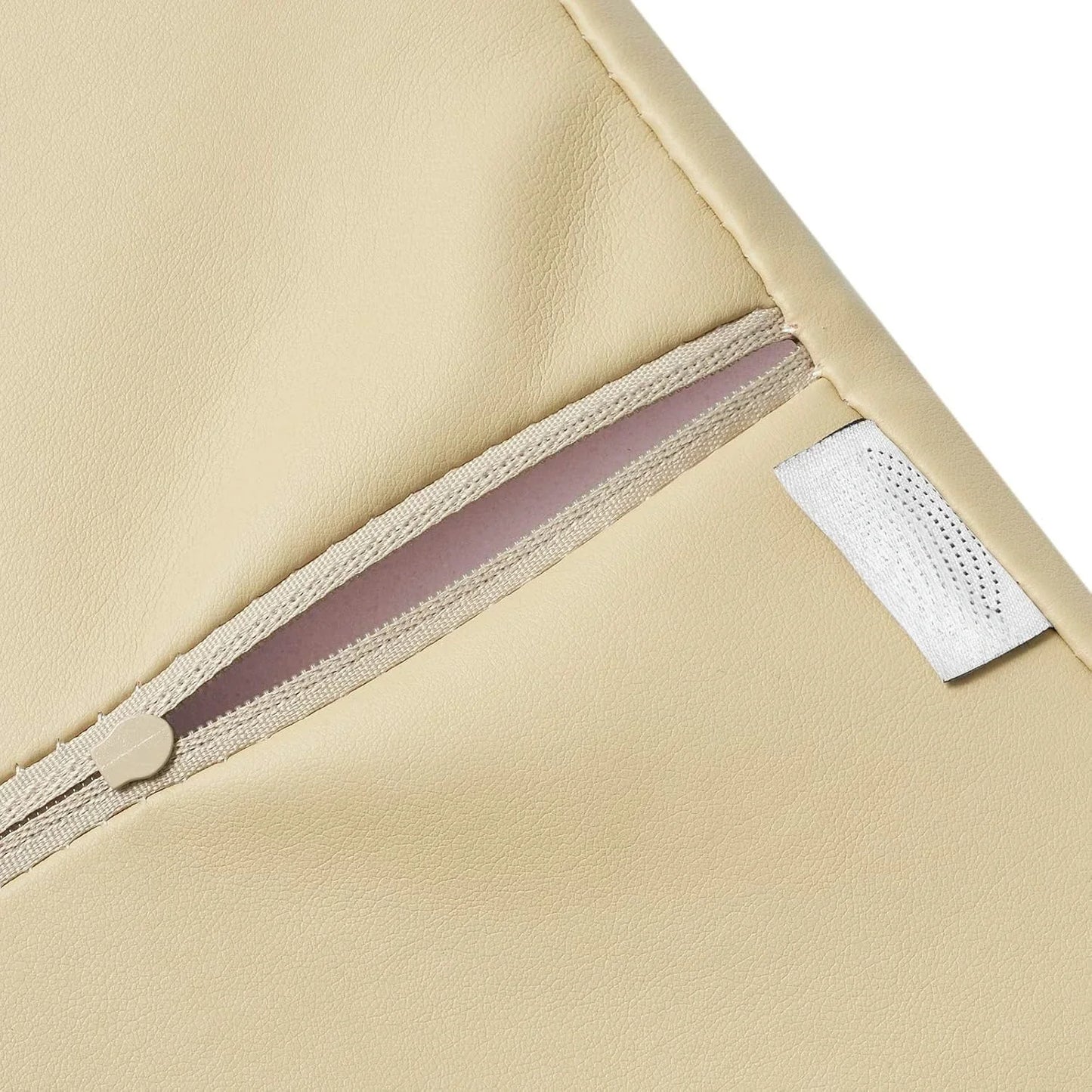 Jumbo Half Round Massage Table Bolster Pillow Pad - 26 x 9 x 4.5 Inch - Cream