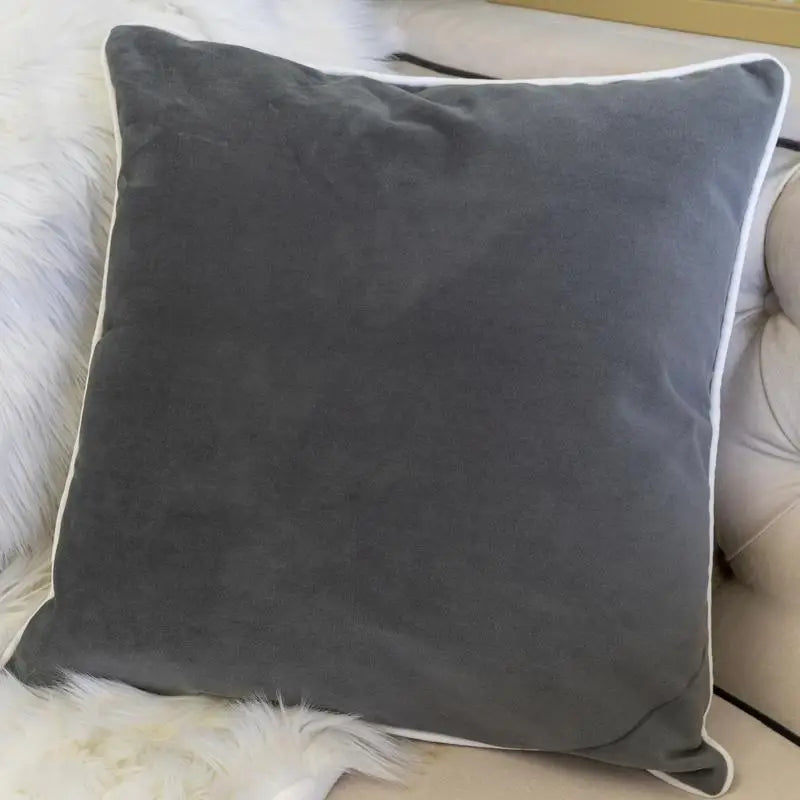 Let It Snow Winter Throw Pillow Cover Cozy Holiday Farmhouse Accent Cushion
