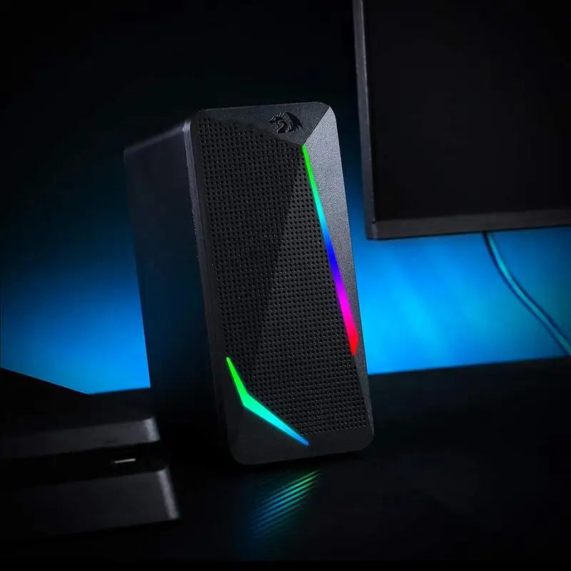 Redragon GS510 Waltz RGB Desktop Speakers . 2.0 Stereo Gaming Speaker System  Description