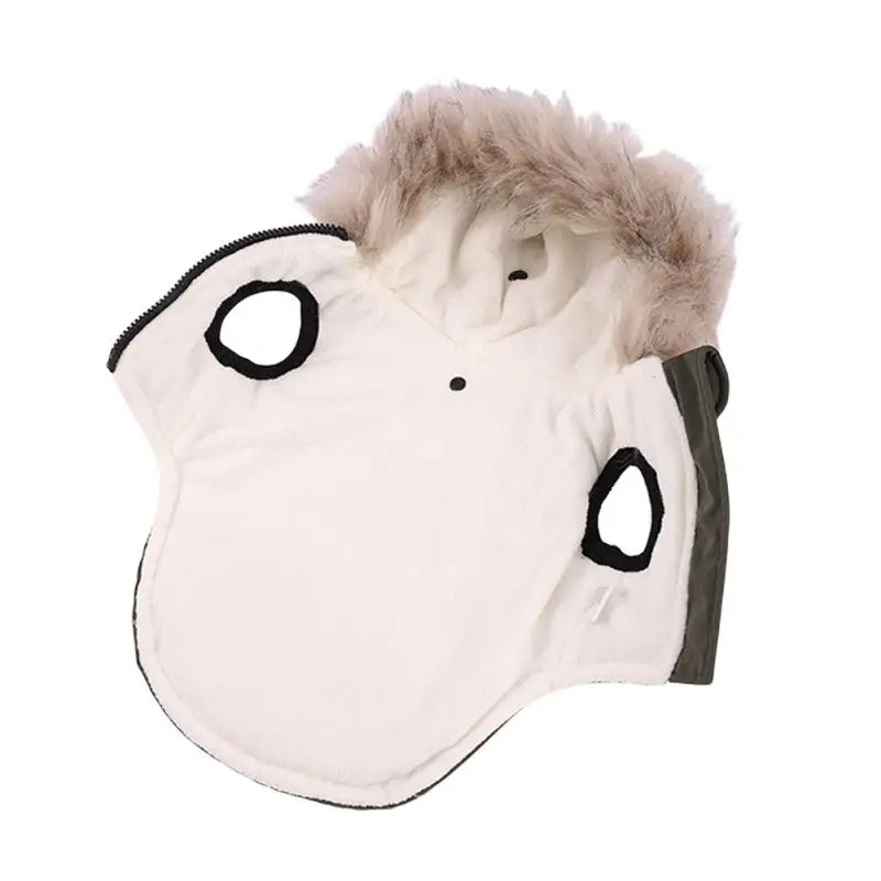 Luxury Hooded Pet Winter Jacket with Built-In Harness