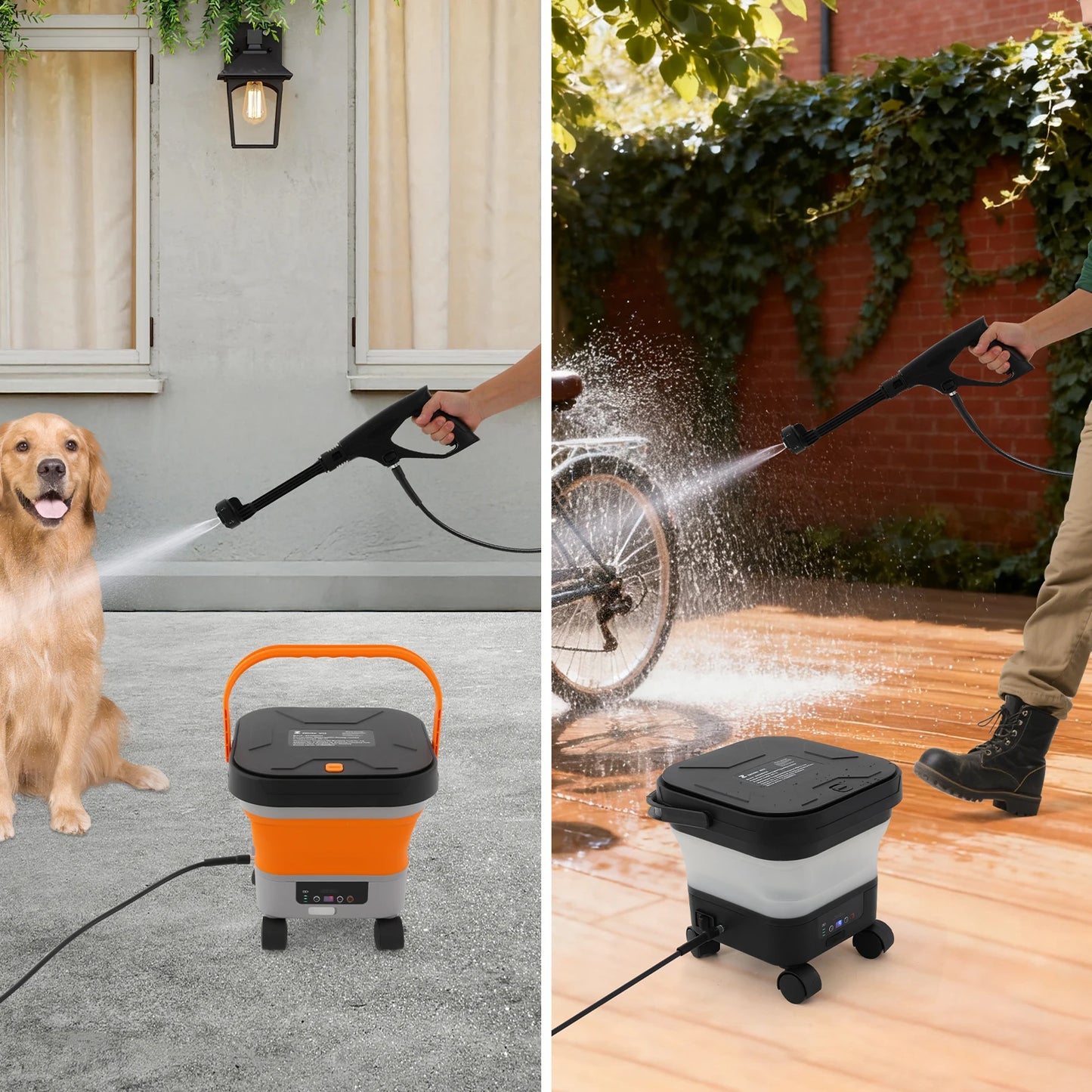 Cordless Portable Pressure Washer 23Bar Rechargeable High Pressure Cleaner for Cars, Patios & Outdoor Cleaning  Product Description
