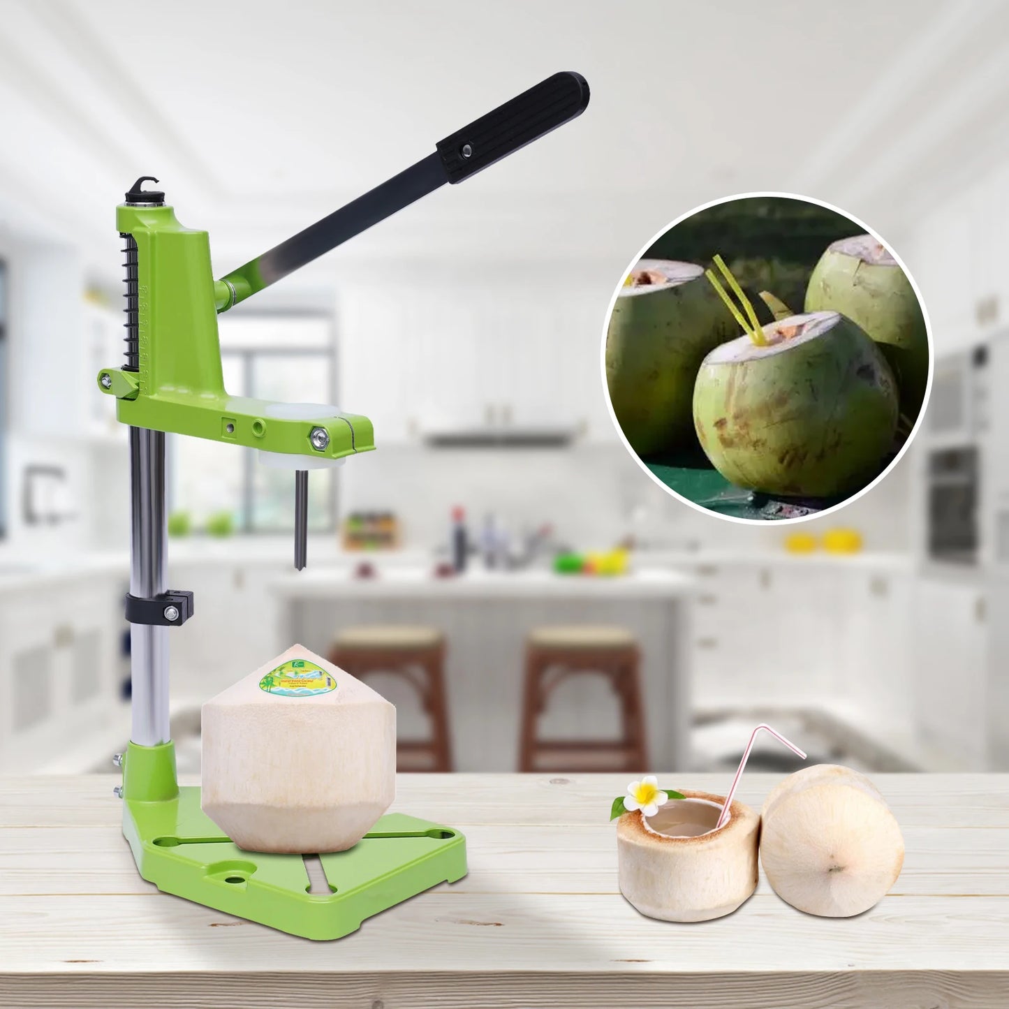 Stainless Steel Coconut Opening Tool.  Easy Coconut Opener & Kitchen Piercing Tool