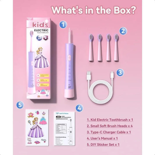 Electric Toothbrush Rechargeable: Sonic Tooth Brush with Smart Timer 5 Brushing Modes 4 Soft Brush Heads IPX7 Waterproof and DI