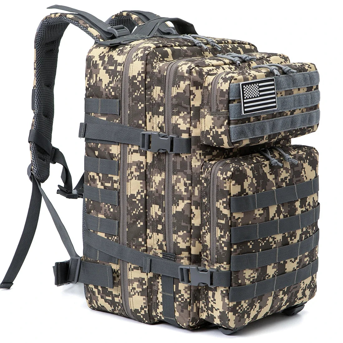 45L Tactical Hiking Backpack – Large Capacity 3-Day Outdoor Adventure Pack