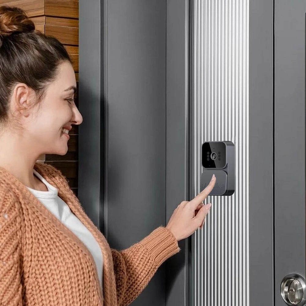 Video Doorbell Video Intercom Wireless Door Bell 1080P 4.3inch IPS Screen Visual Doorbell 2.4G for Villa Home Office Apartment