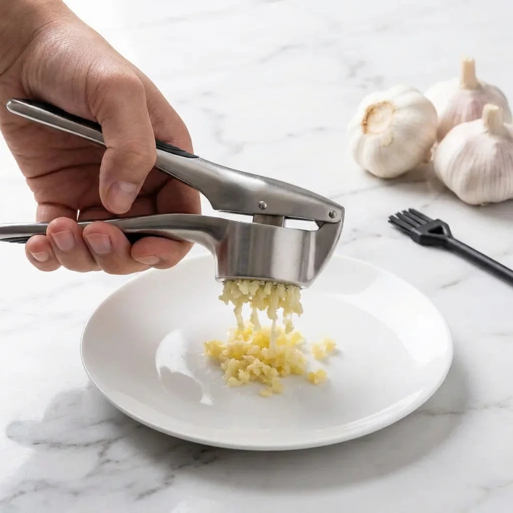 Multi Function Garlic Press & Bottle Opener.  Heavy Duty Kitchen Tool