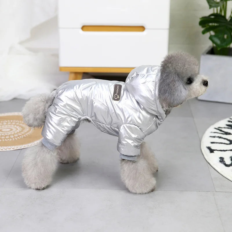 Coat Poodle Outfits. Waterproof Winter Dog Jumpsuit Coat