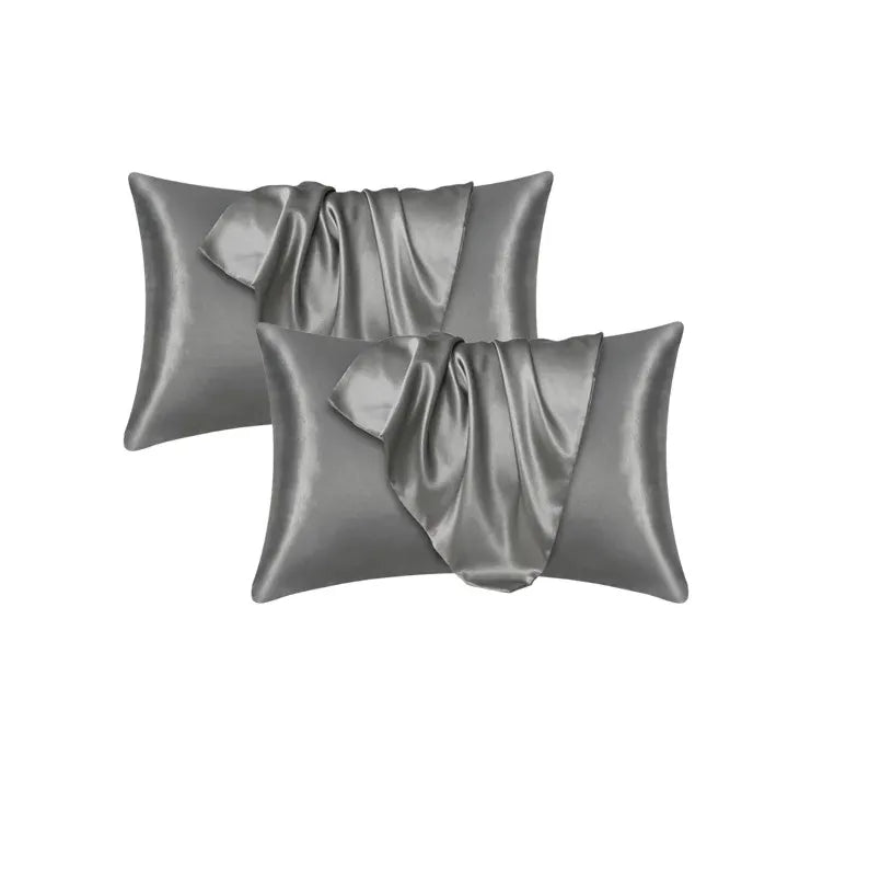 Silky Satin Pillowcase . Soft Hair & Skin Care Pillow Cover (Smooth, Cooling, Anti-Frizz)