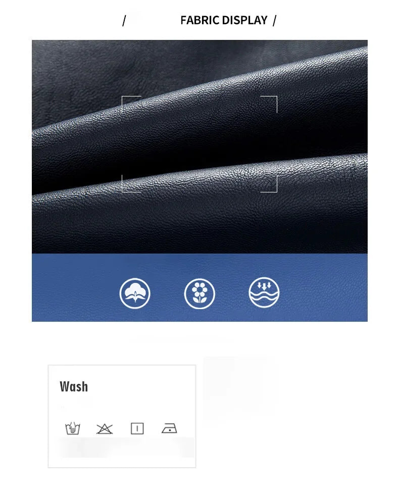 Spring and Autumn Men's Motorcycle Suit Leather jacket Color blocking American baseball collar pilot casual PU leather jacket