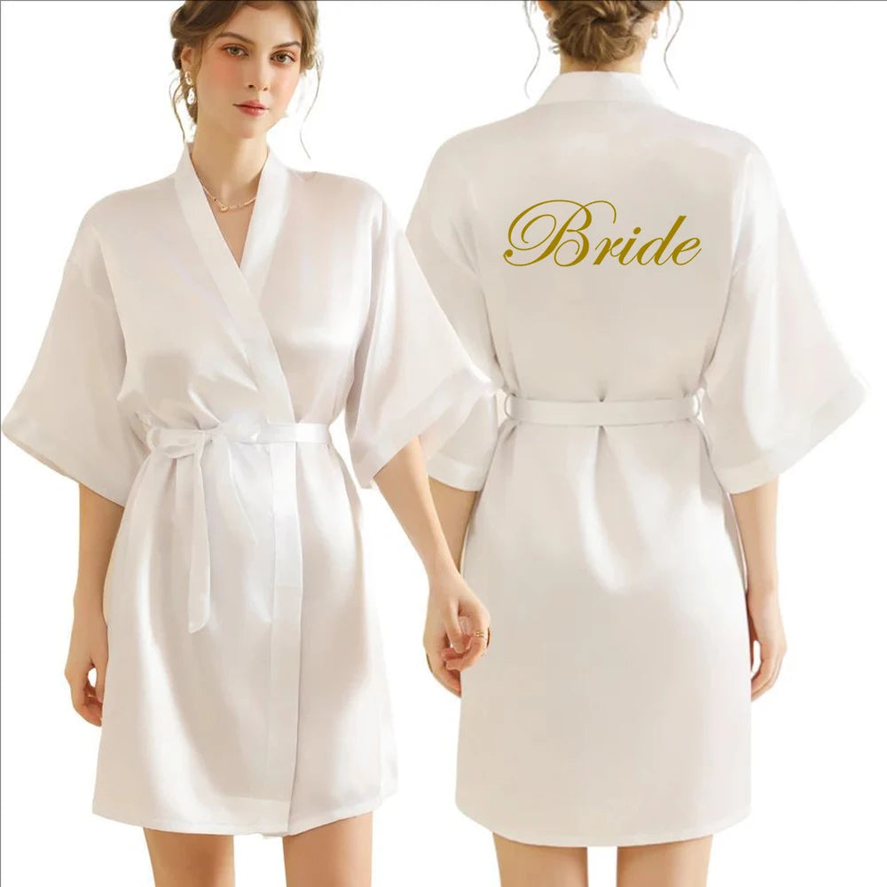 Elegant Satin Bridal Robe for Weddings & Everyday Luxury