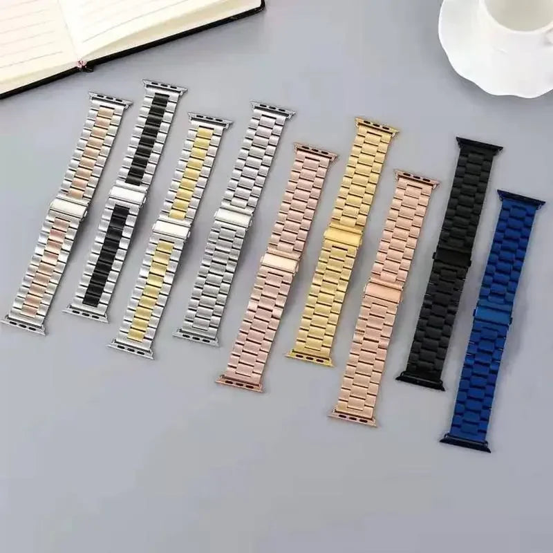 Premium Stainless Steel Apple Watch Band .Luxury Metal Replacement Strap
