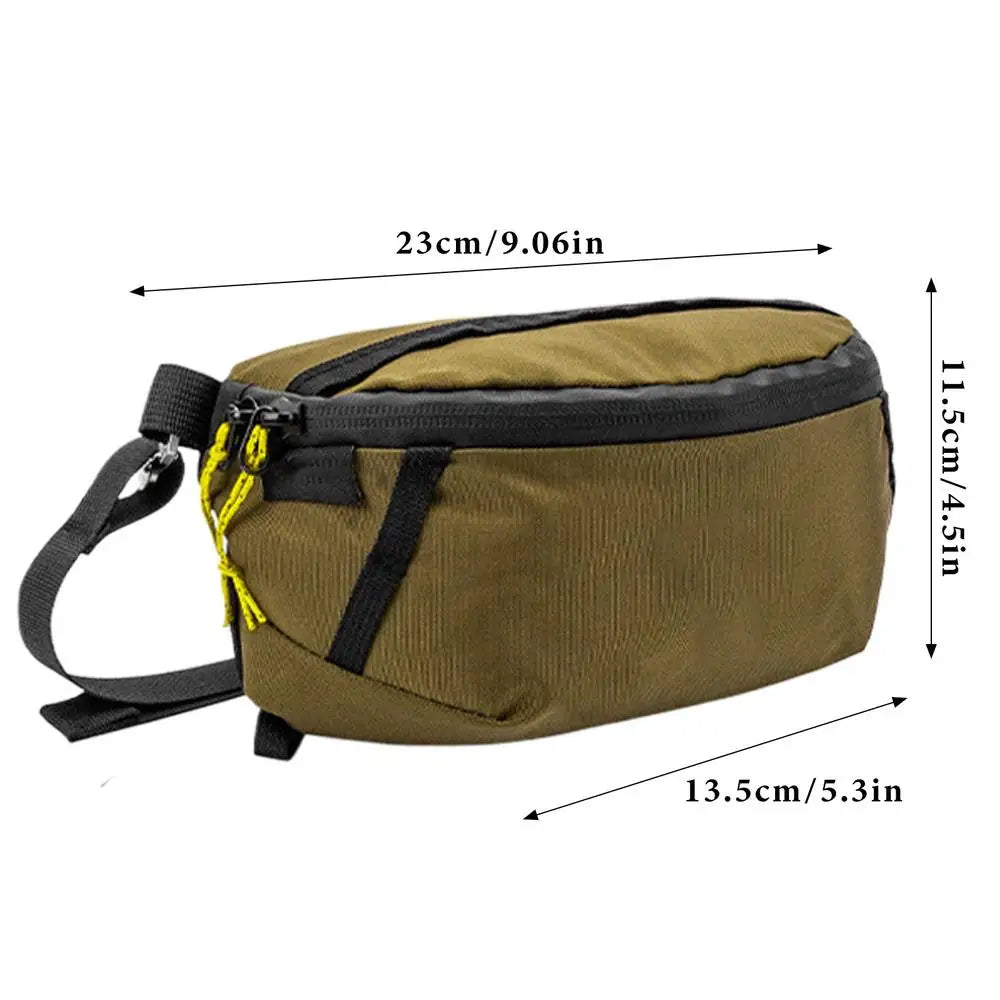 Adjustable Fishing Waist Bag with Rod Holder and Shoulder Strap