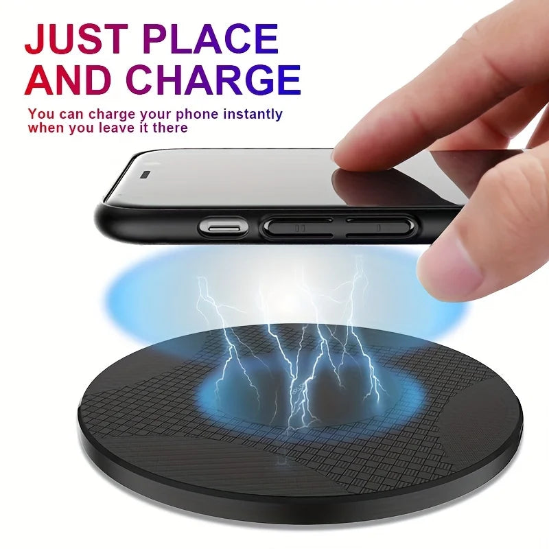 Ultra Thin Wireless Fast Charging Pad for Smartphones  Universal Qi Charging Dock