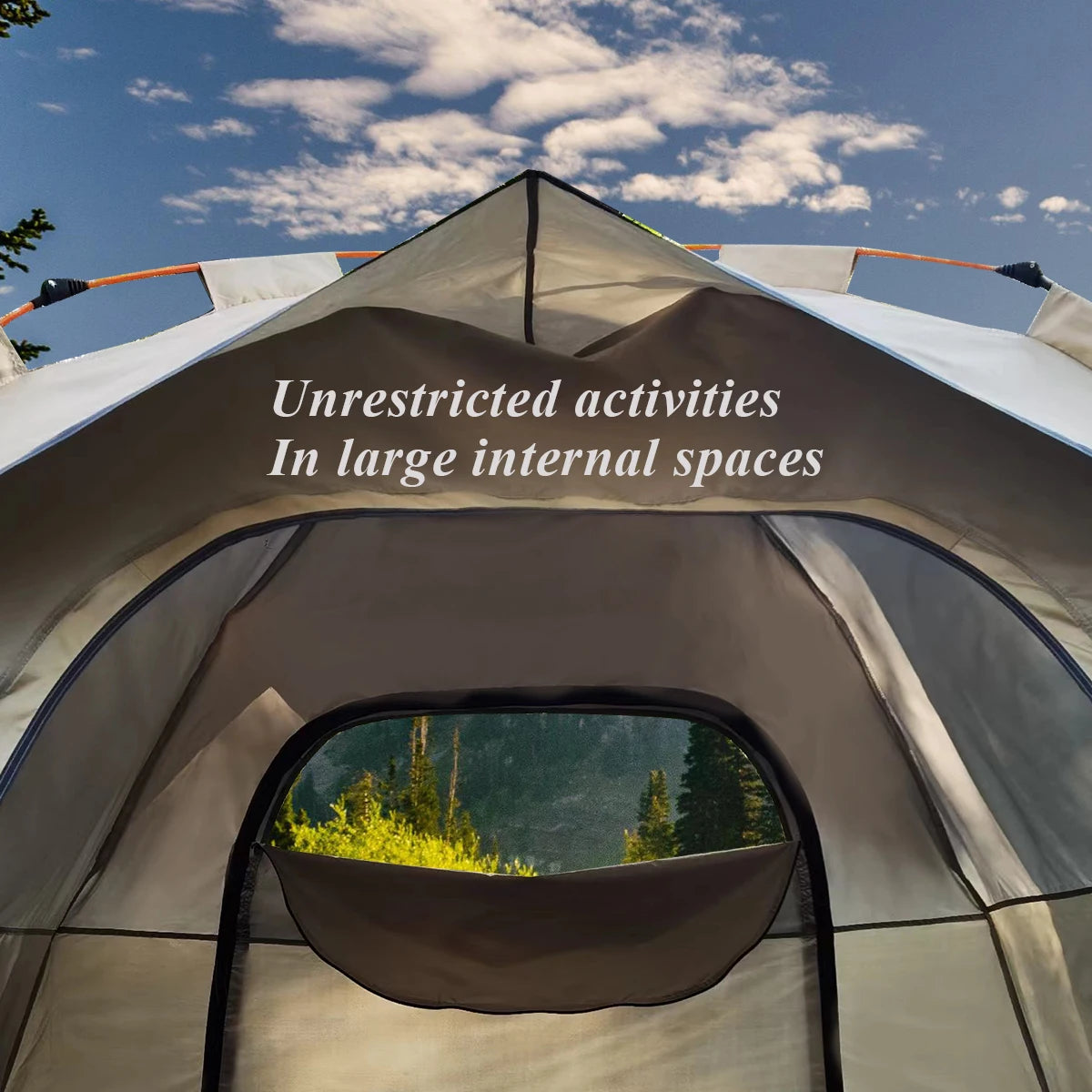 Outdoor Sunshade Camping Tent – Spacious Weather-Resistant Shelter for Camping, Beach & Outdoor Adventures