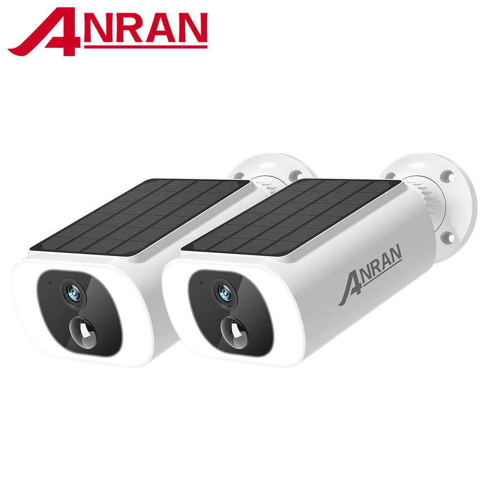 Outdoor Wireless Wi-Fi Security Camera Set | Solar-Powered Home Surveillance