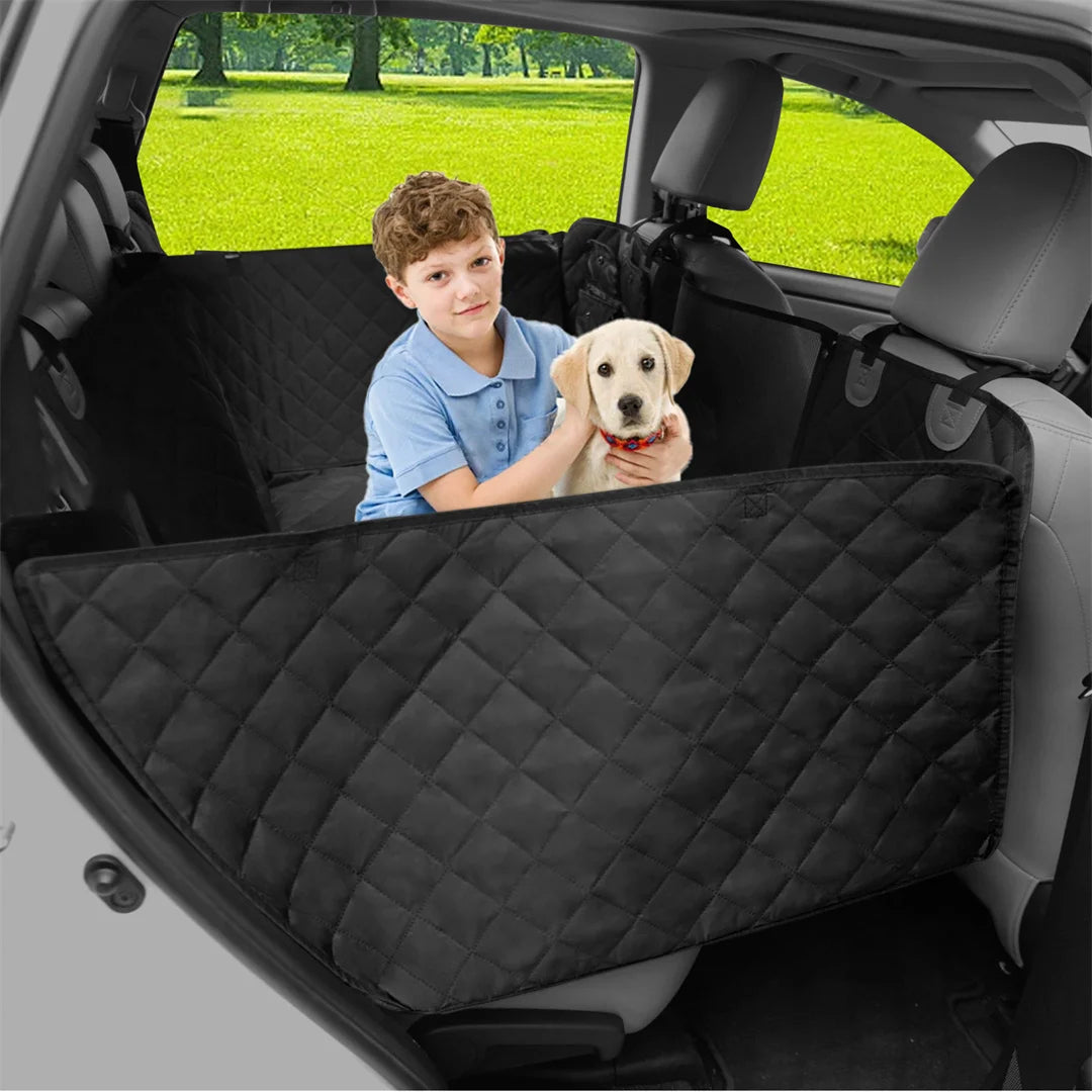 Waterproof Dog Car Seat Cover Seat Extender for Back Seat for Pet Travel Hammock in Cars Scratch-Proof