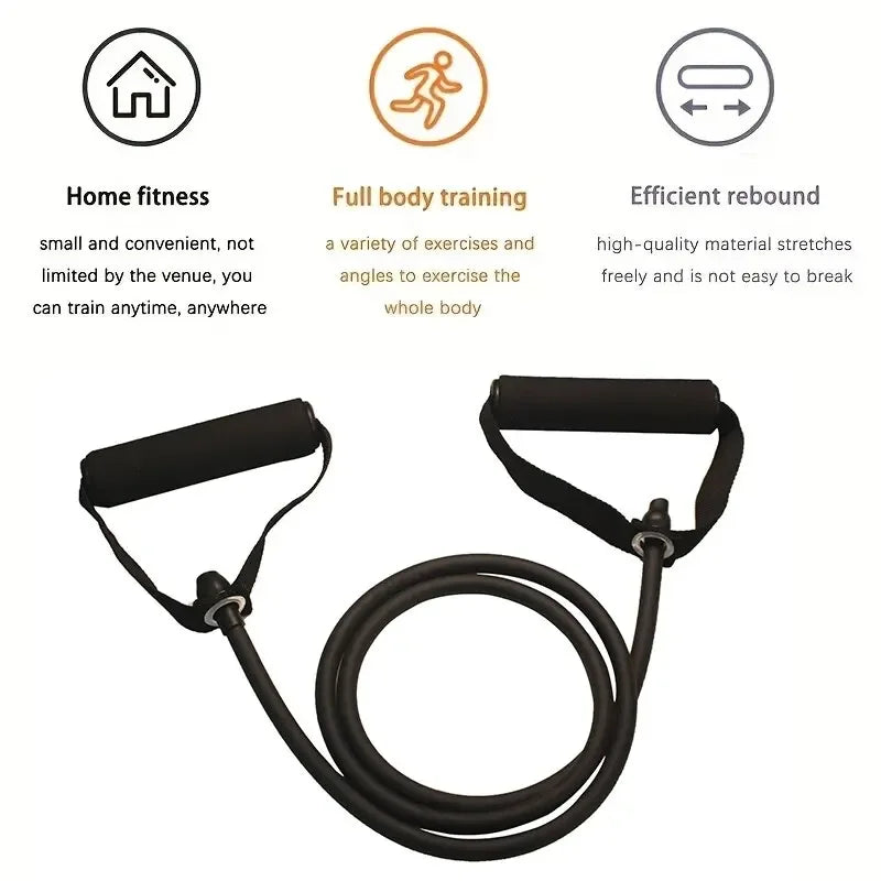 Resistance Bands Workout Set for Home Gym Strength Training and Full Body Exercise