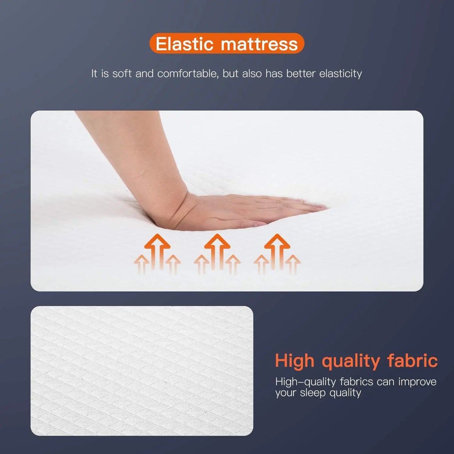 8 inch Twin Mattress Gel Memory Foam Mattress for Cool Sleep Pressure Relief Medium Firm Mattresses CertiPUR-US Certified/Bed-in
