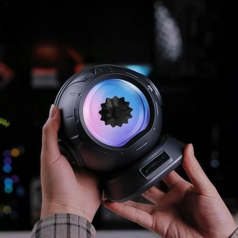 Ferrofluid Speaker, Dancing Ferrofluid Speaker with 2 Adjustable Modes and Colorful Lights