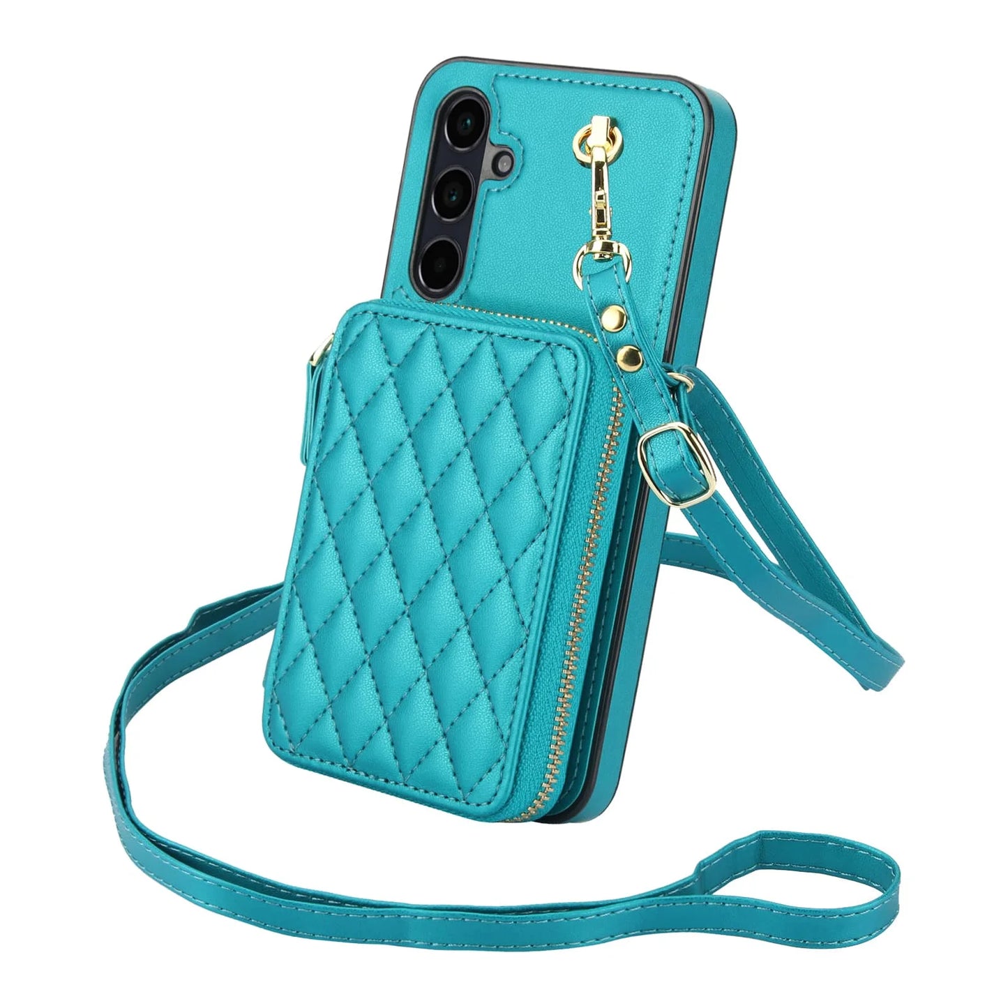 Luxury Crossbody Wallet Phone Case for Samsung Galaxy &nbsp;Card Holder, Strap, Shockproof Protection