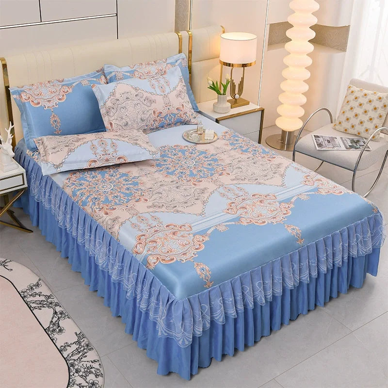 3-Piece Elegant Patterned Bedspread Set
