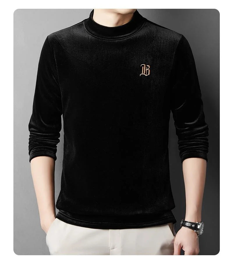 Pierre Cardin Men’s Luxury Fleece Sweatshirt | Premium Crew Neck Pullover | Soft Warm Casual Winter Sweater