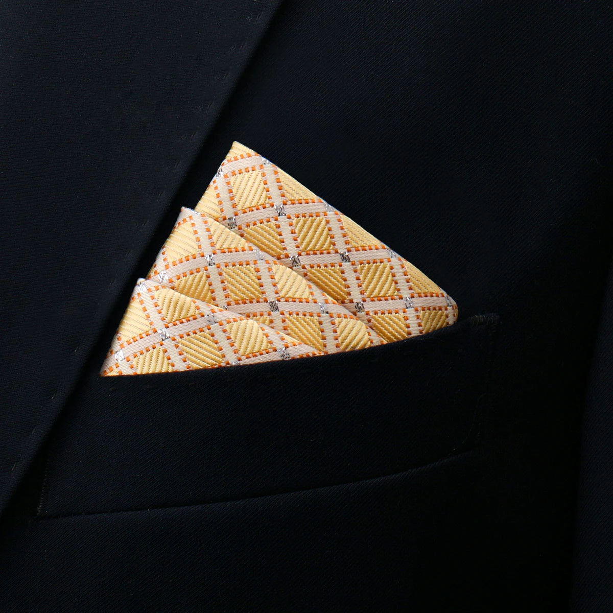 Luxury Men’s Pocket Square Handkerchief. Formal Suit Accessory