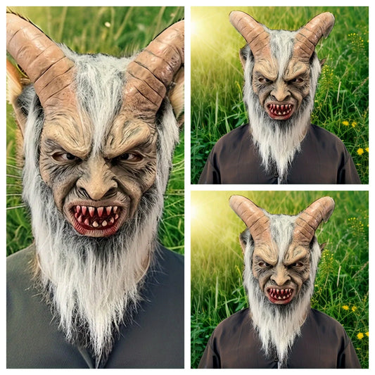 Dark Night Diablo Latex Mask, Realistic Face Mask, Halloween Christmas Party, Role Play, Bar Party .
