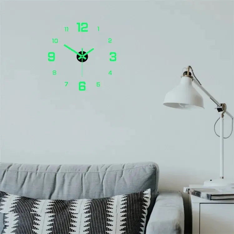 GlowTime DIY Luminous Silent Wall Clock