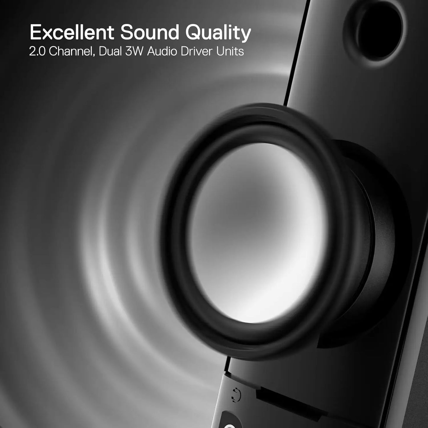 Redragon GS550 PC Gaming Speakers 2.0 Desktop Stereo Sound System with Volume Control